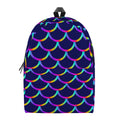 Mermaid Scales Pattern Print School Backpack