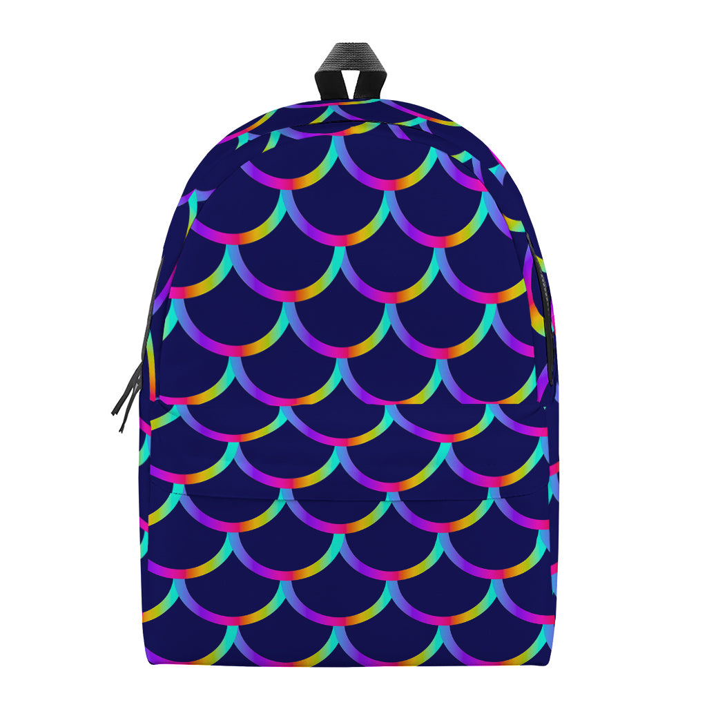 Mermaid Scales Pattern Print Backpack