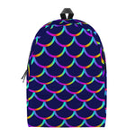Mermaid Scales Pattern Print Backpack
