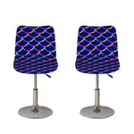 Mermaid Scales Pattern Print Bar Stool Covers
