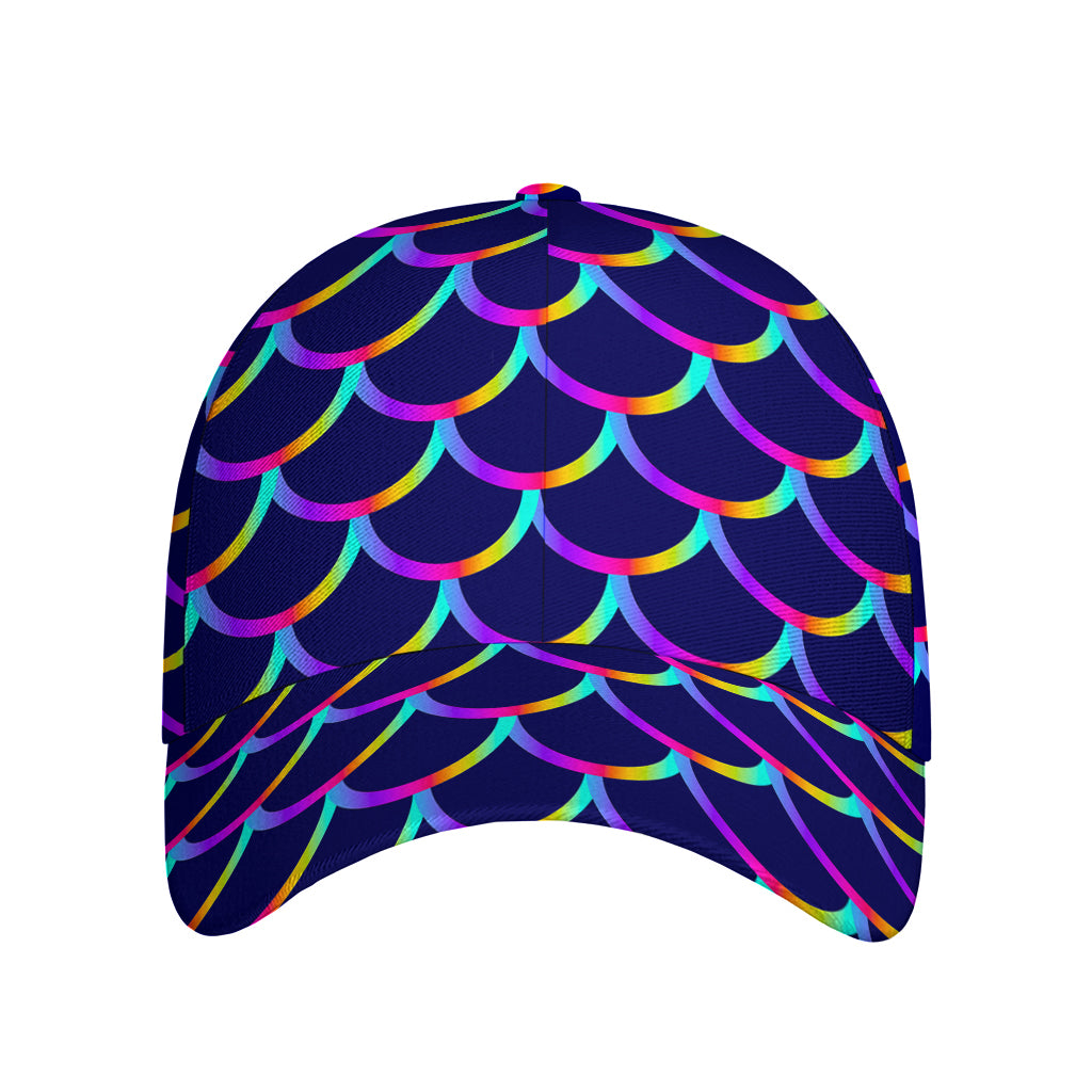 Mermaid Scales Pattern Print Baseball Cap