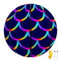 Mermaid Scales Pattern Print Basketball