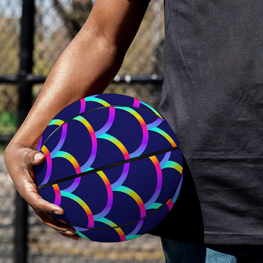Mermaid Scales Pattern Print Basketball