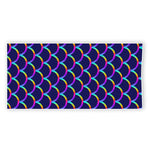 Mermaid Scales Pattern Print Beach Towel