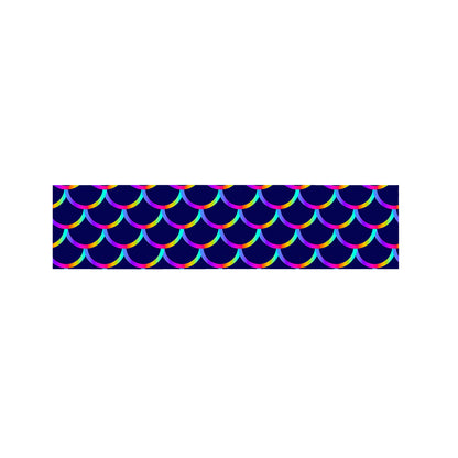 Mermaid Scales Pattern Print Bed Runner