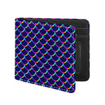 Mermaid Scales Pattern Print Bifold Wallet