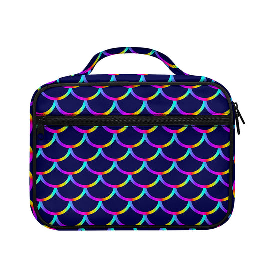 Mermaid Scales Pattern Print Briefcase Bible Bag