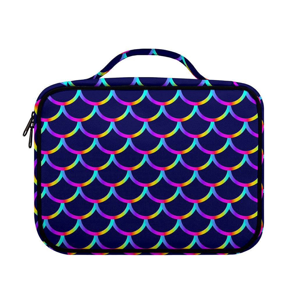 Mermaid Scales Pattern Print Briefcase Bible Bag