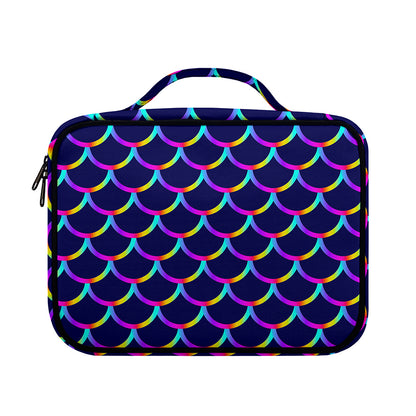 Mermaid Scales Pattern Print Briefcase Bible Bag