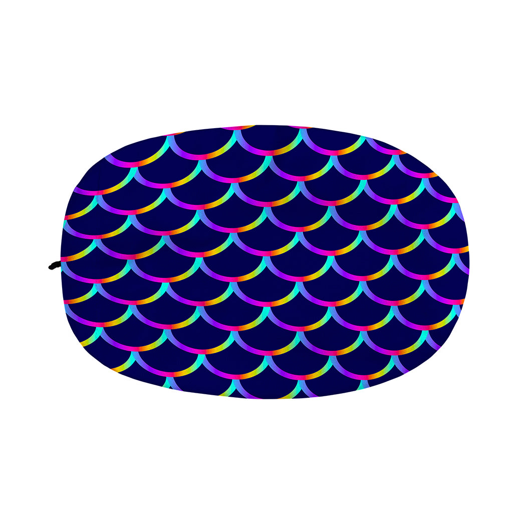 Mermaid Scales Pattern Print Car Side Mirror Covers