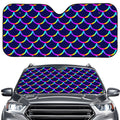 Mermaid Scales Pattern Print Car Windshield Sun Shade