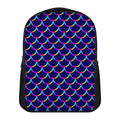 Mermaid Scales Pattern Print Casual Backpack
