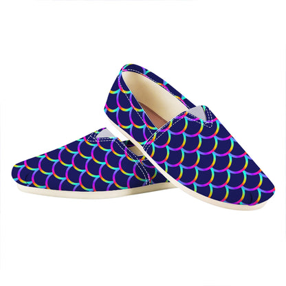 Mermaid Scales Pattern Print Casual Shoes