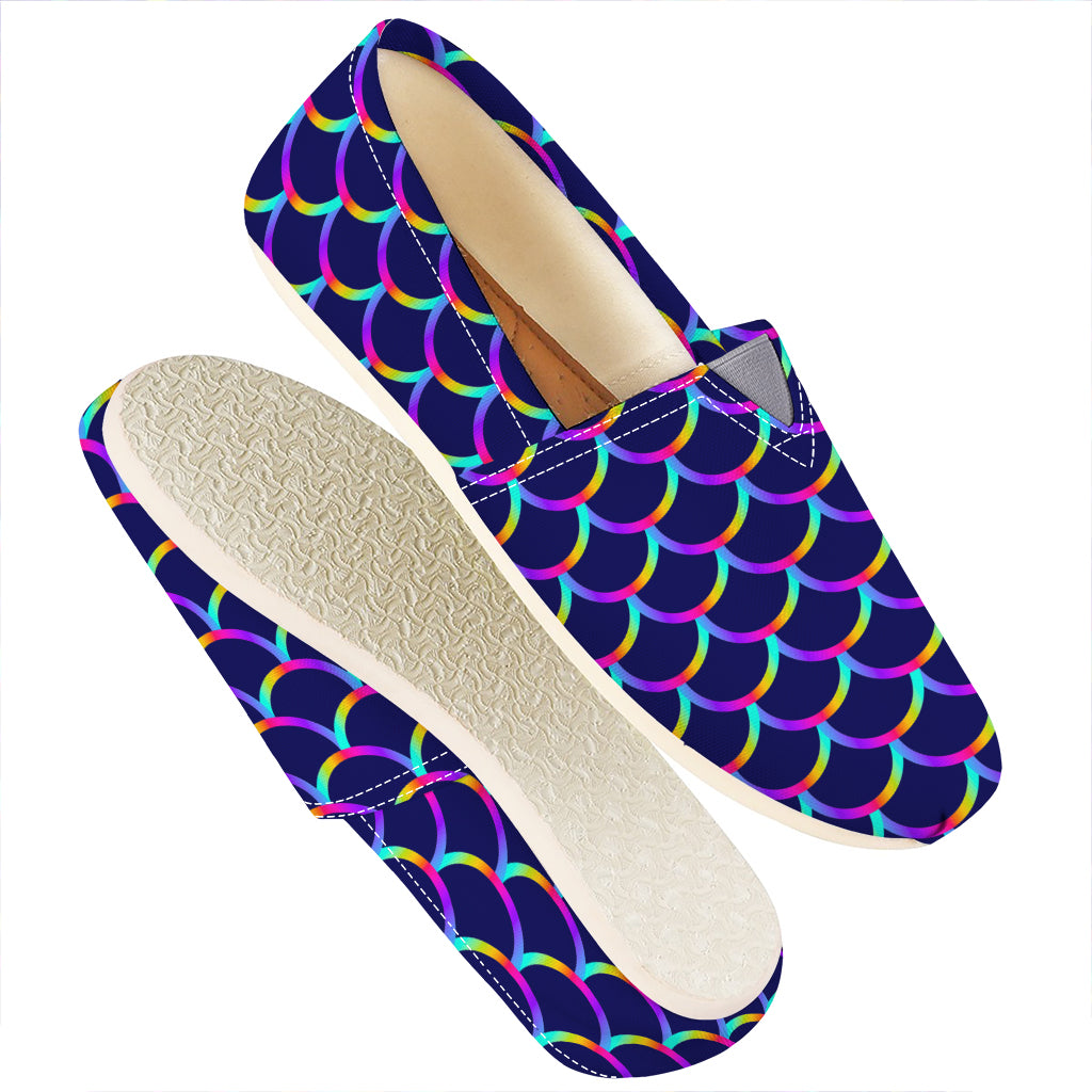 Mermaid Scales Pattern Print Casual Shoes