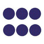 Mermaid Scales Pattern Print Coaster Set