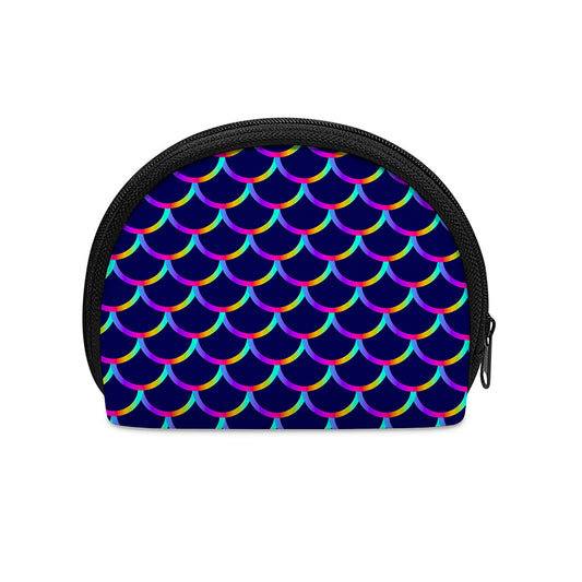 Mermaid Scales Pattern Print Coin Purse