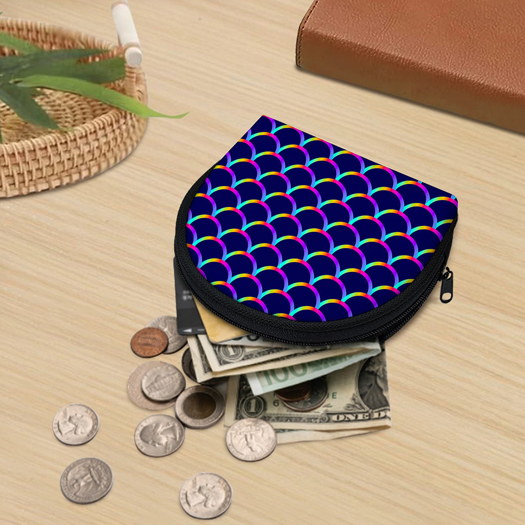 Mermaid Scales Pattern Print Coin Purse