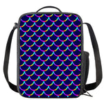 Mermaid Scales Pattern Print Crossbody Lunch Bag