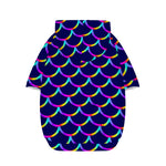 Mermaid Scales Pattern Print Dog Zip Up Hoodie