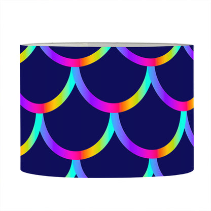Mermaid Scales Pattern Print Drum Lamp Shade