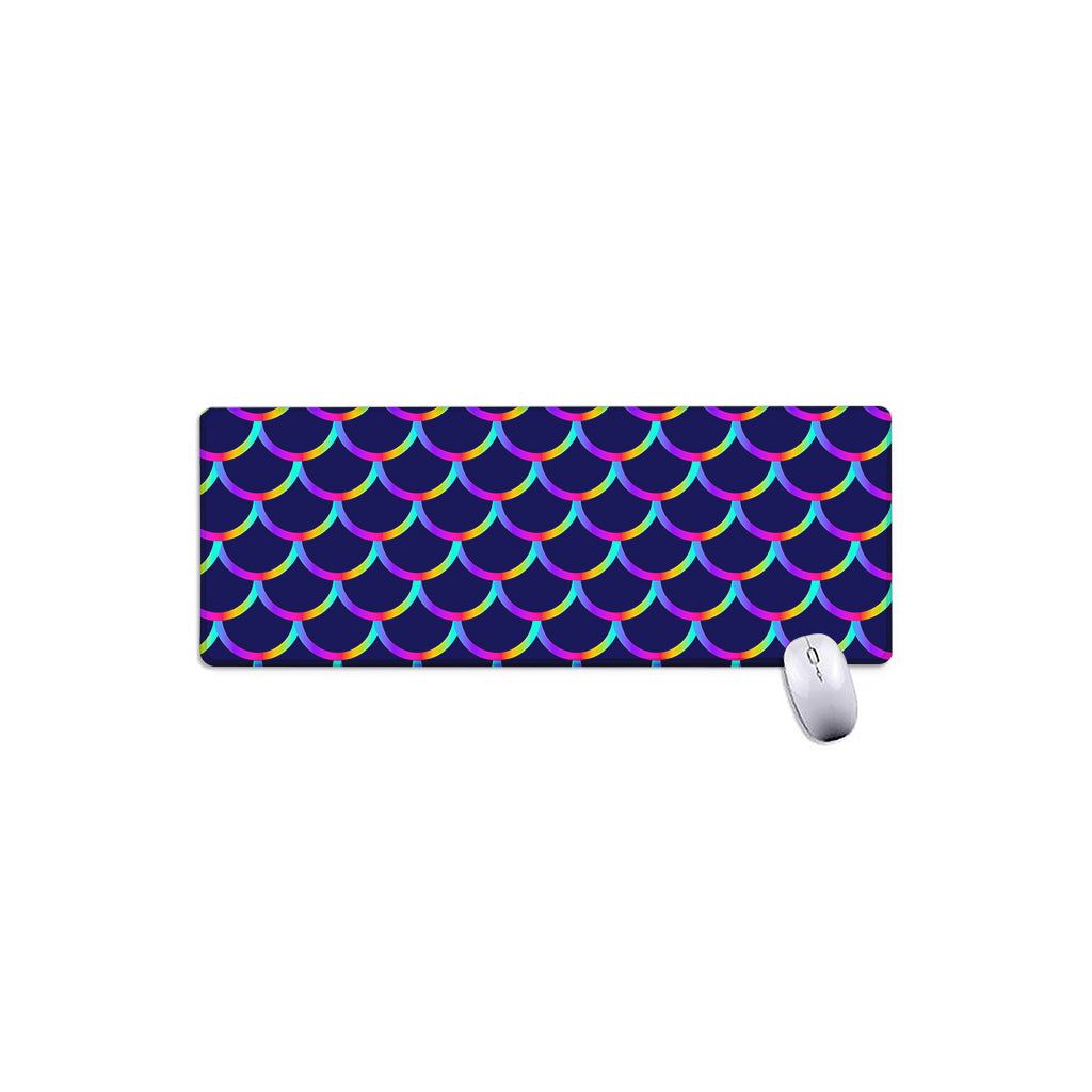 Mermaid Scales Pattern Print Extended Mouse Pad