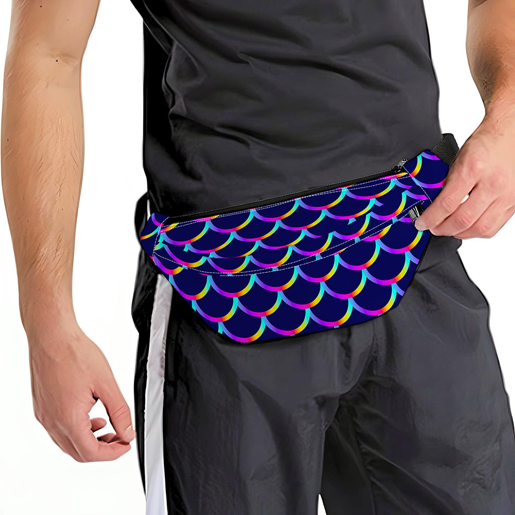 Mermaid Scales Pattern Print Fanny Pack