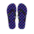 Mermaid Scales Pattern Print Flip Flops