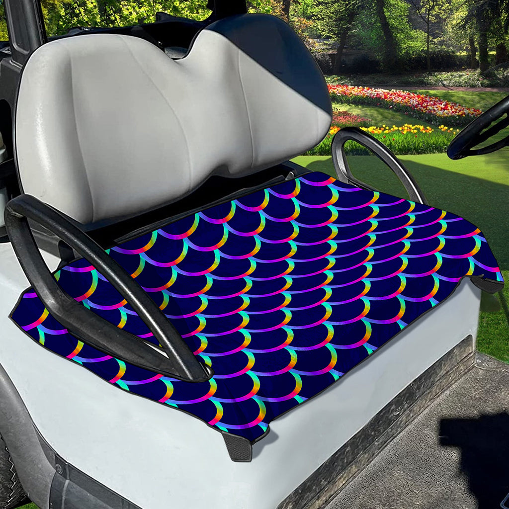 Mermaid Scales Pattern Print Golf Cart Seat Cover