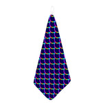 Mermaid Scales Pattern Print Hand Towel