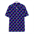 Mermaid Scales Pattern Print Hawaiian Shirt