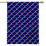 Mermaid Scales Pattern Print House Flag