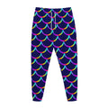 Mermaid Scales Pattern Print Jogger Pants