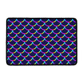 Mermaid Scales Pattern Print Kitchen Mat