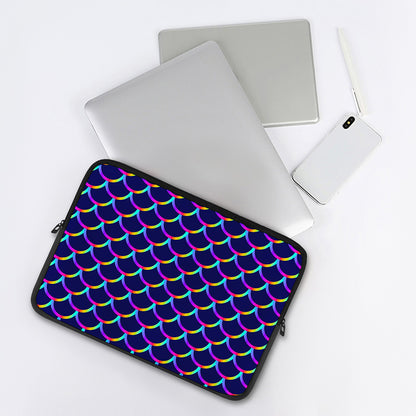Mermaid Scales Pattern Print Laptop Sleeve