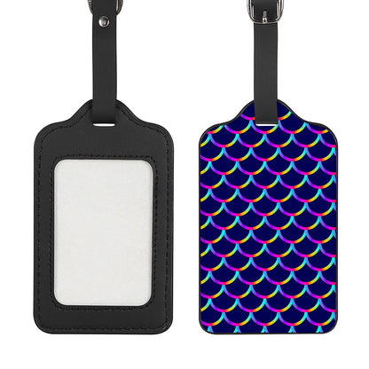 Mermaid Scales Pattern Print Luggage Tag