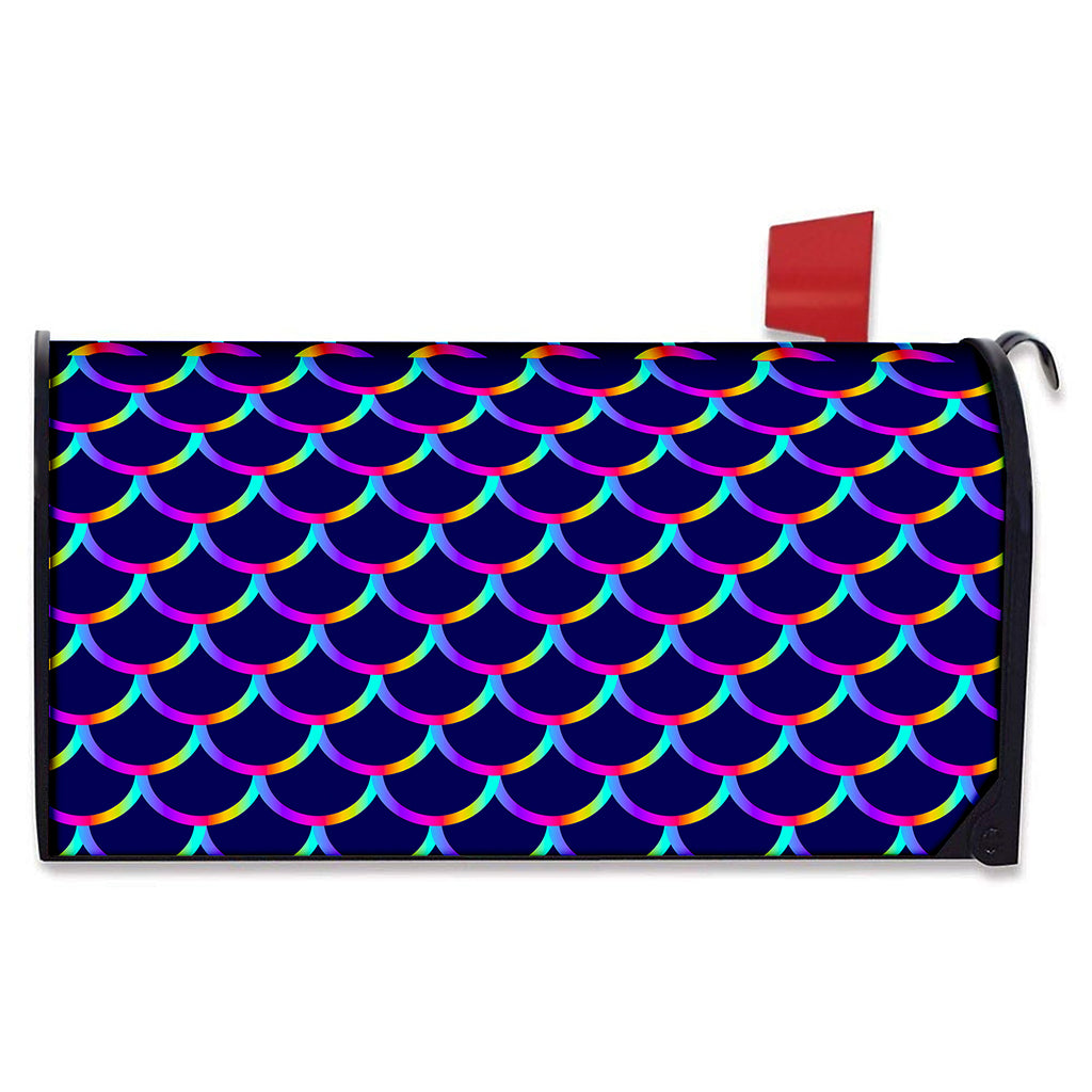Mermaid Scales Pattern Print Mailbox Cover