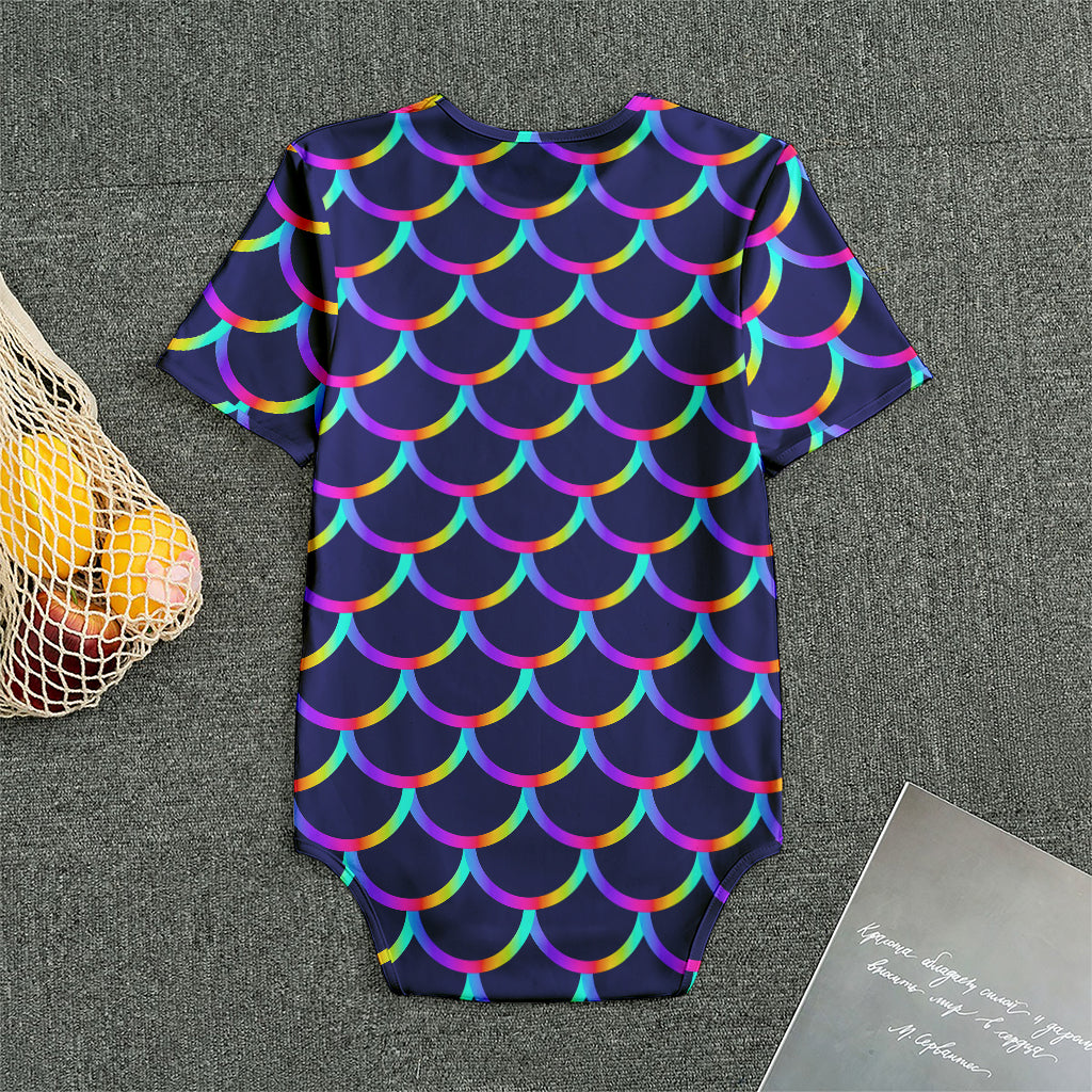 Mermaid Scales Pattern Print Men's Bodysuit