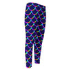 Mermaid Scales Pattern Print Men's Compression Pants