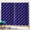 Mermaid Scales Pattern Print Pencil Pleat Curtains