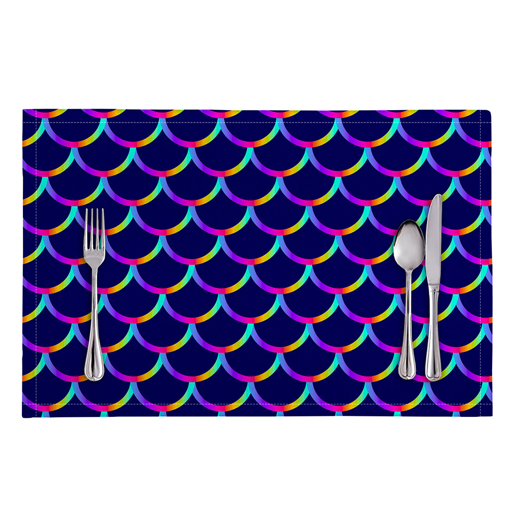 Mermaid Scales Pattern Print Placemat