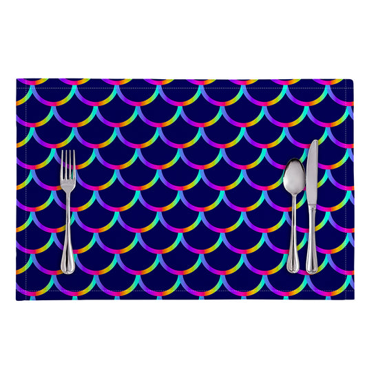 Mermaid Scales Pattern Print Placemat