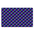 Mermaid Scales Pattern Print Polyester Doormat