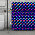 Mermaid Scales Pattern Print Polyester Shower Curtain