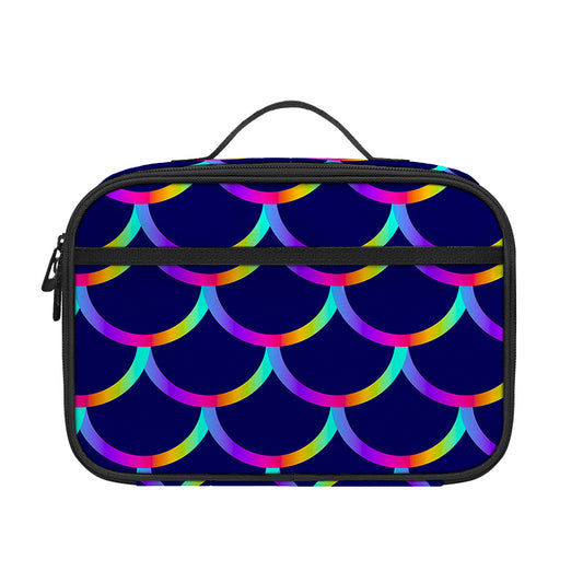 Mermaid Scales Pattern Print Portable Lunch Bag
