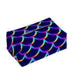 Mermaid Scales Pattern Print Rectangle Tissue Box Cover