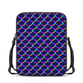 Mermaid Scales Pattern Print Rectangular Crossbody Bag