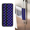 Mermaid Scales Pattern Print Refrigerator Handle Covers
