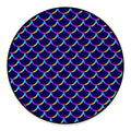 Mermaid Scales Pattern Print Round Floor Mat
