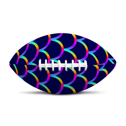 Mermaid Scales Pattern Print Rugby Ball