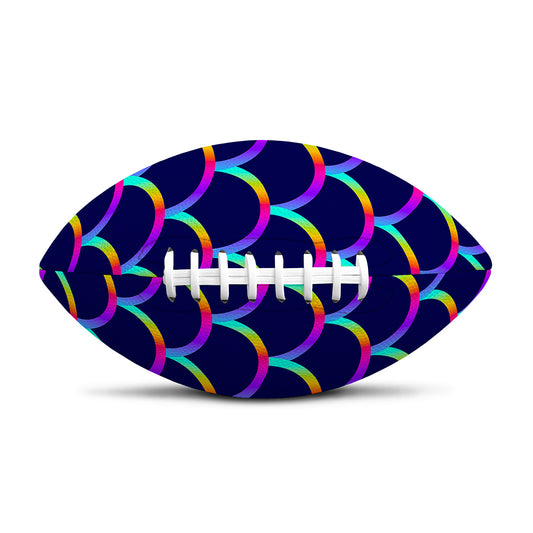 Mermaid Scales Pattern Print Rugby Ball